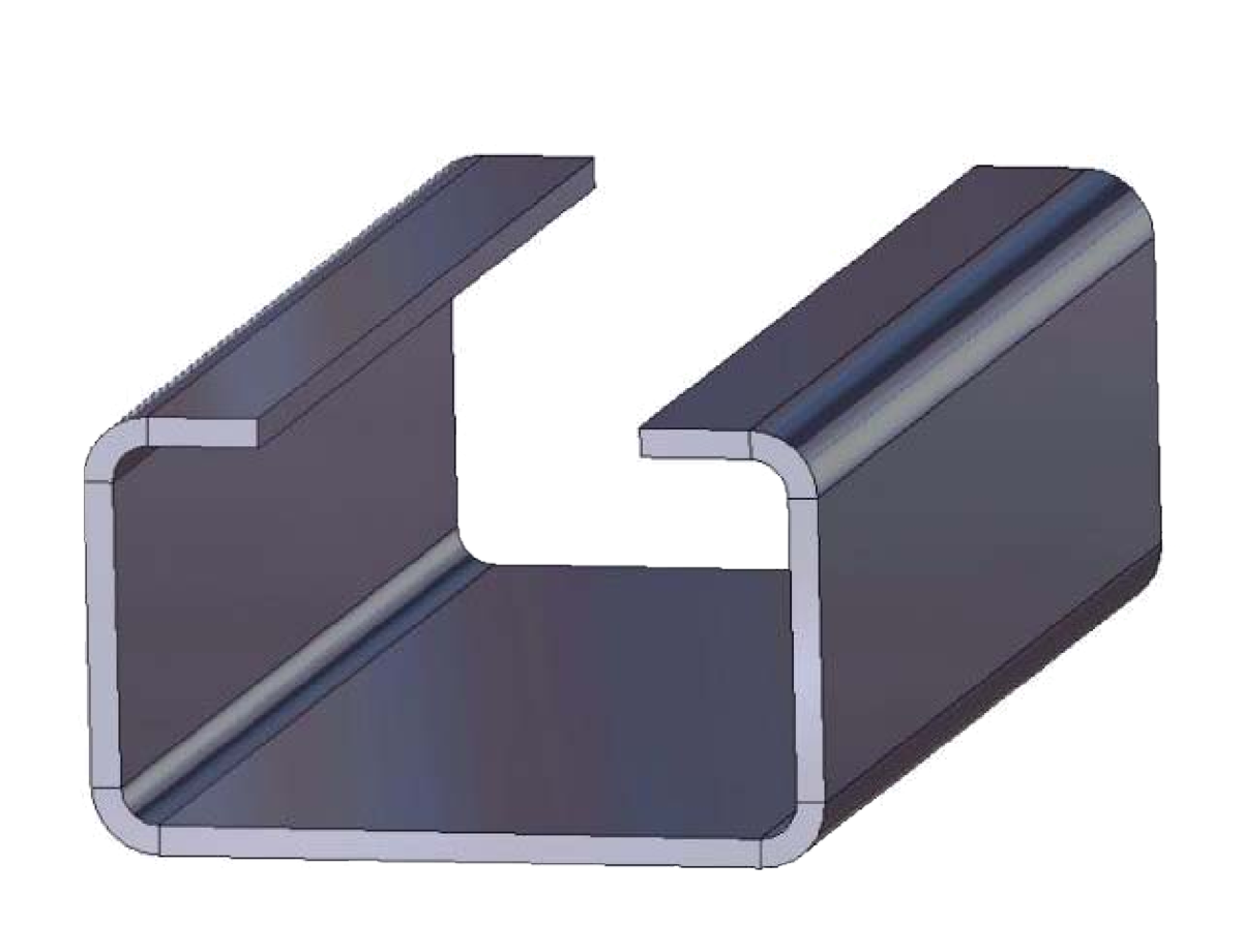 Гнутый С-образный профиль 150х50х15х3 мм купить в Екатеринбурге